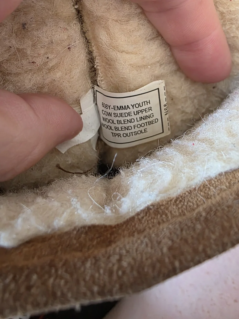 Bearpaw Kids Brown Suede Shearling Boots